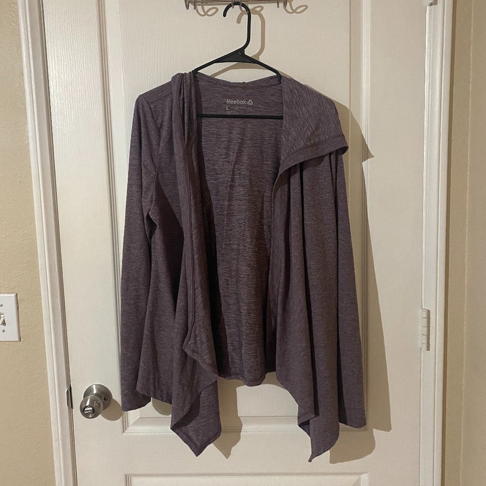Reebok Athletic Open Front Sweater